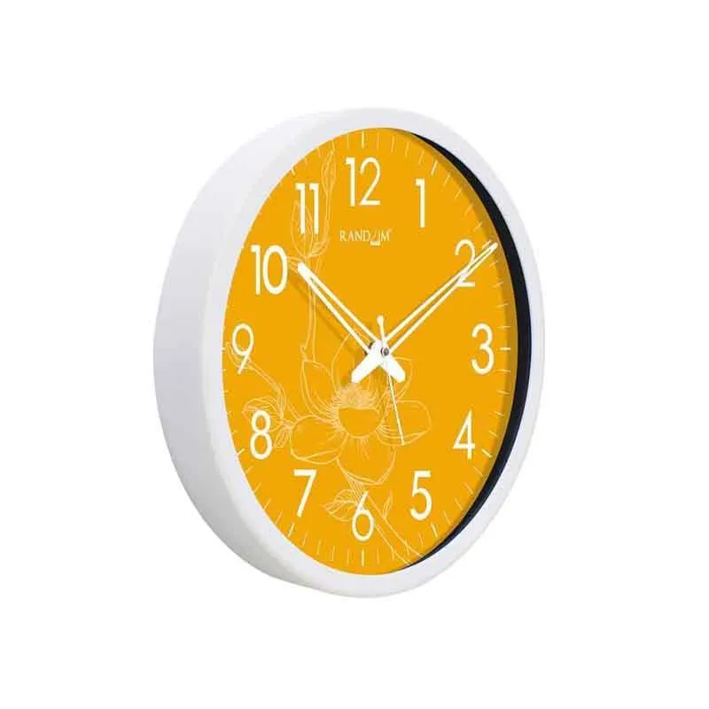Yellow Bloom Wall Clock media 4