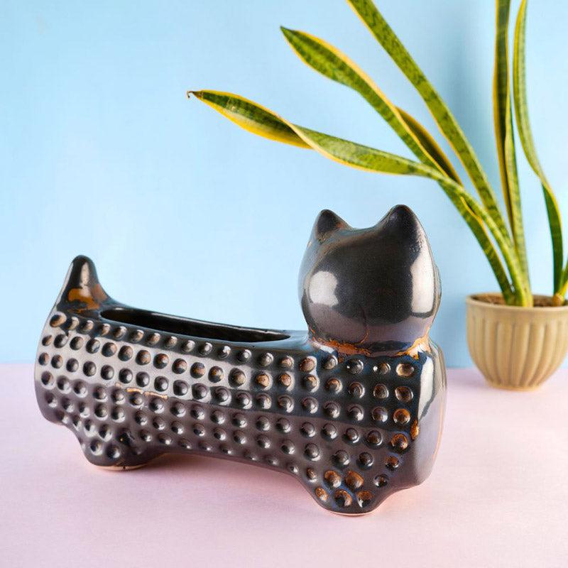 Catto Pose Planter - Blue media 4