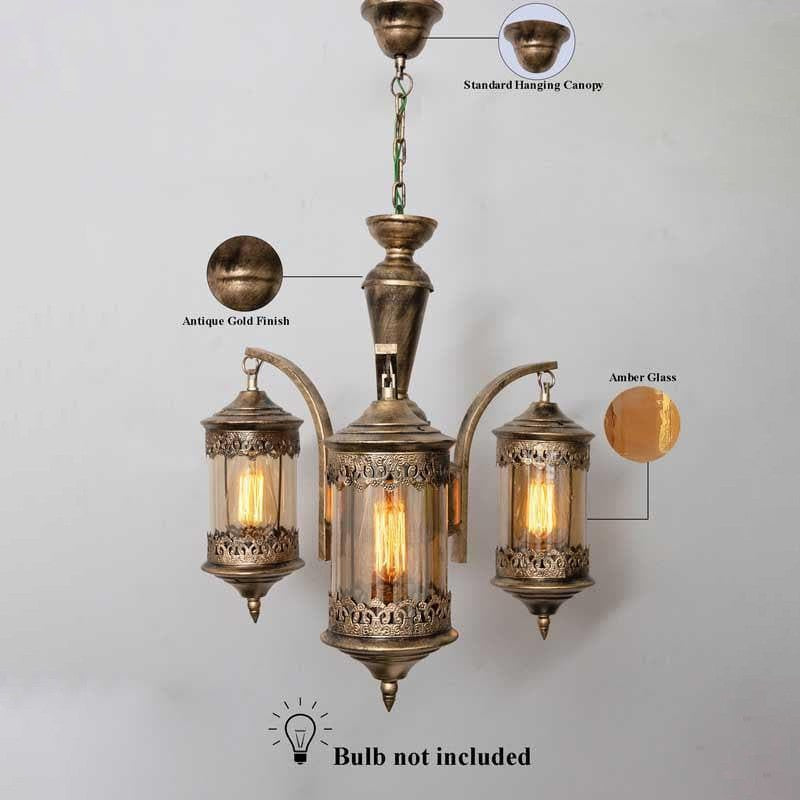 Ornate Farola Chandelier - Three Lights media 6