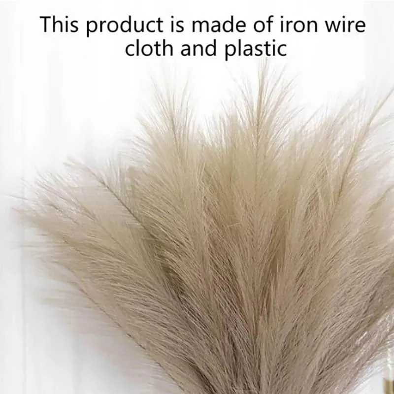 Faux Pampas Grass Sticks (45.7 cms) - Coffee media 5