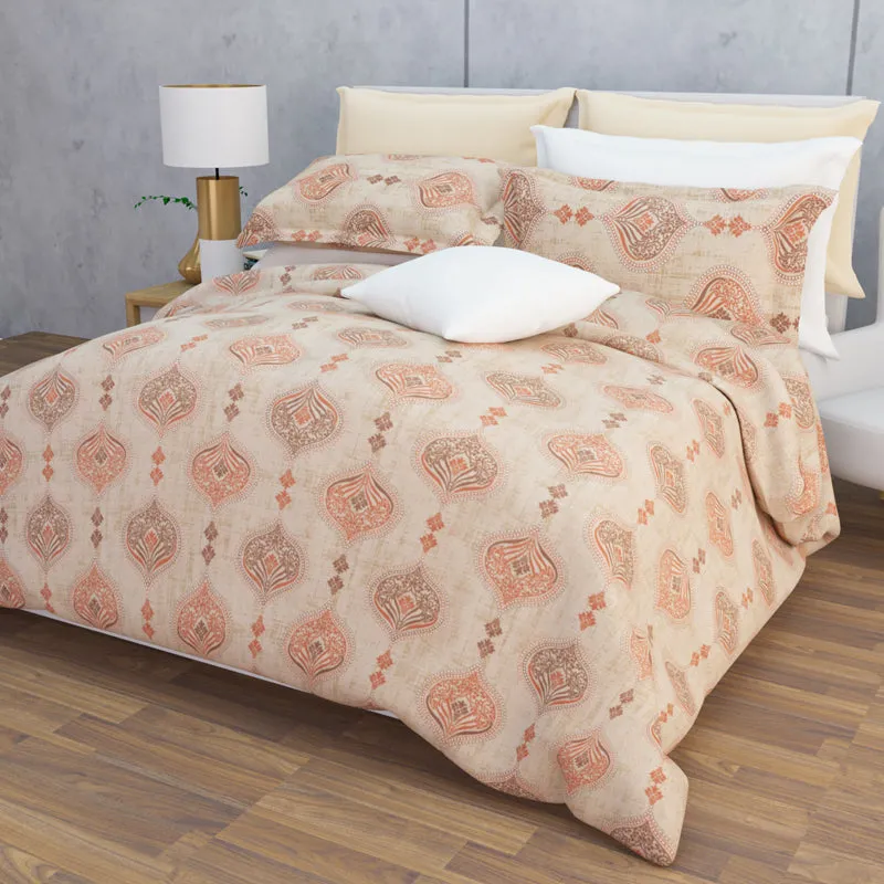 Dreams Of Desert Cotton Bedsheet (Beige) - 144 TC media 8