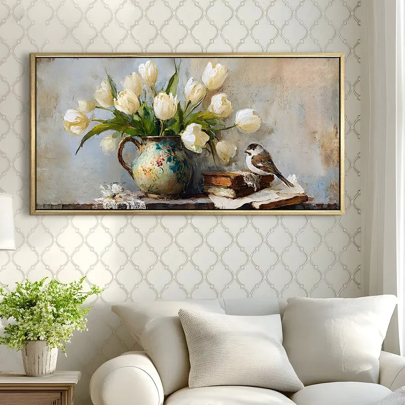 Rustic Muse Canvas Wall Painting With Frame media 4