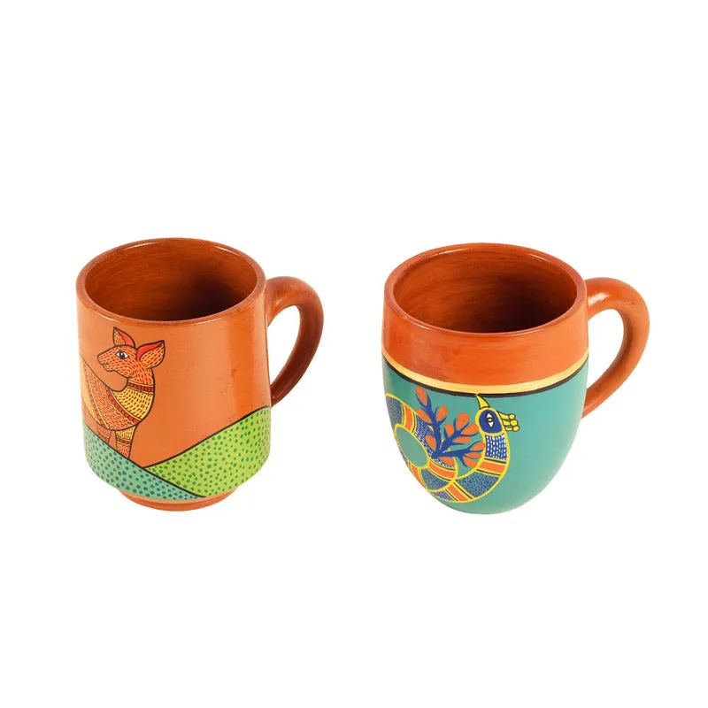 Indradhvaja Terracotta Tea Cup (170 mL Each) -  Set of Two media 4