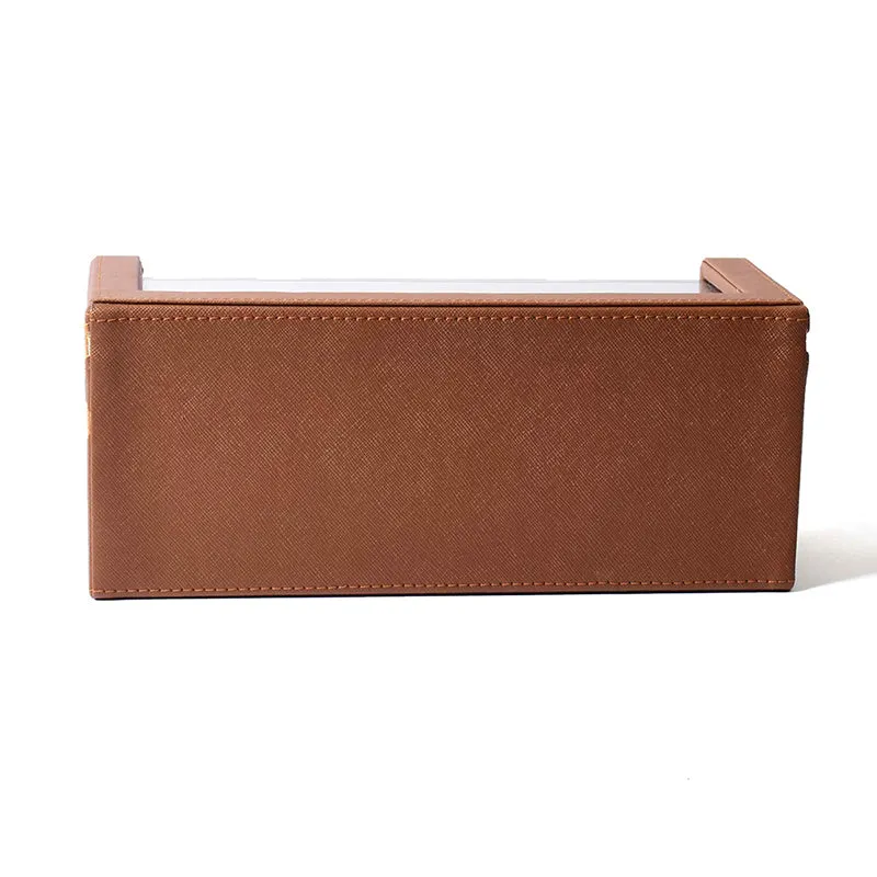 Ceastra Faux Leather Storage Box - Brown media 7