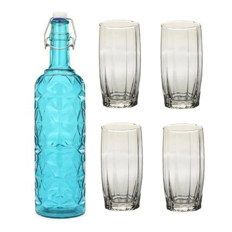 Cassia 1000 mL Water Bottle With 400 mL Glasses - Five Piece Set media 3