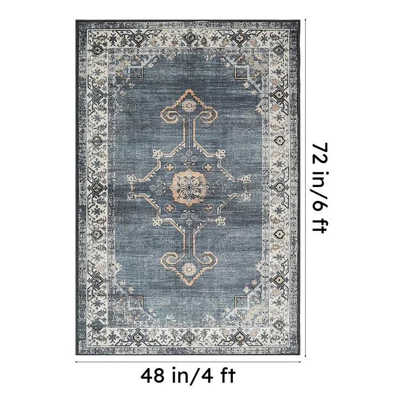 Eden Weave Velvet Rectangle Anti-Skid Carpet media 8