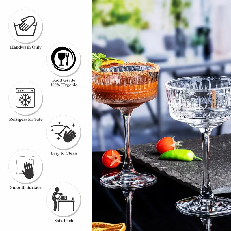 Glass Wine Glasses (250 mL Each) - Set Of Four media 5