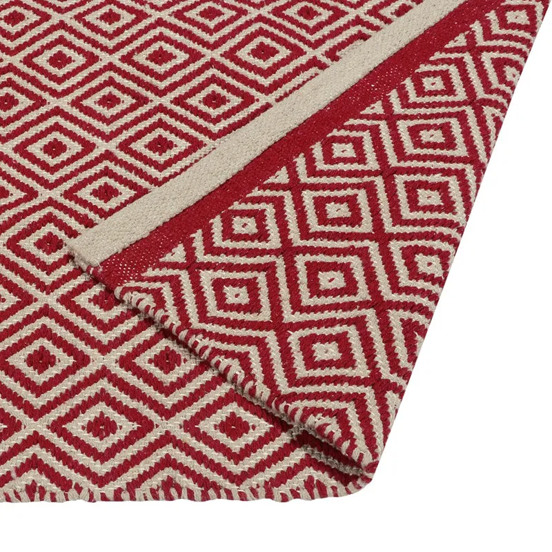 Earthica Cotton Runner Rug - Red media 4