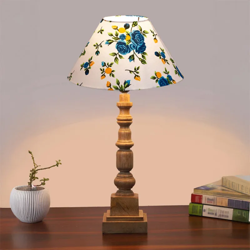Fleur Cone Arbor Wooden Table Lamp media 2