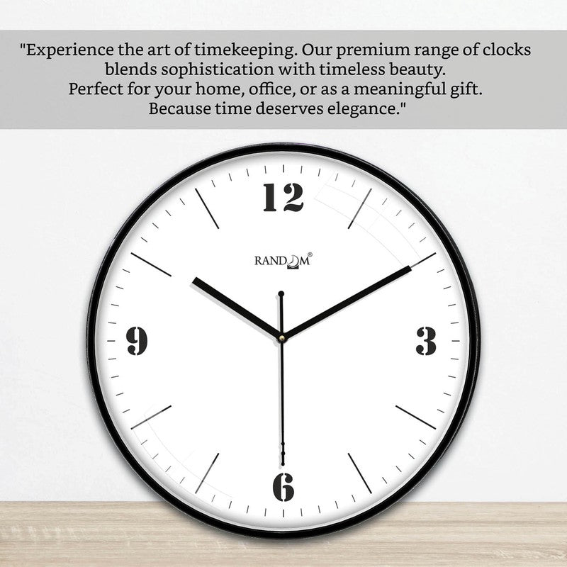 Puretick Premium Silent Sweep Wall Clock - Black media 6
