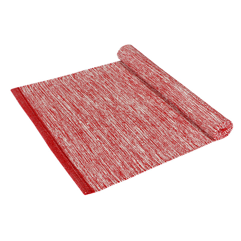 Artivine Cotton Runner Rug - Red media 6