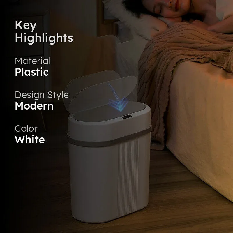 Air Wave Smart Motion Sensor Dustbin - White media 2