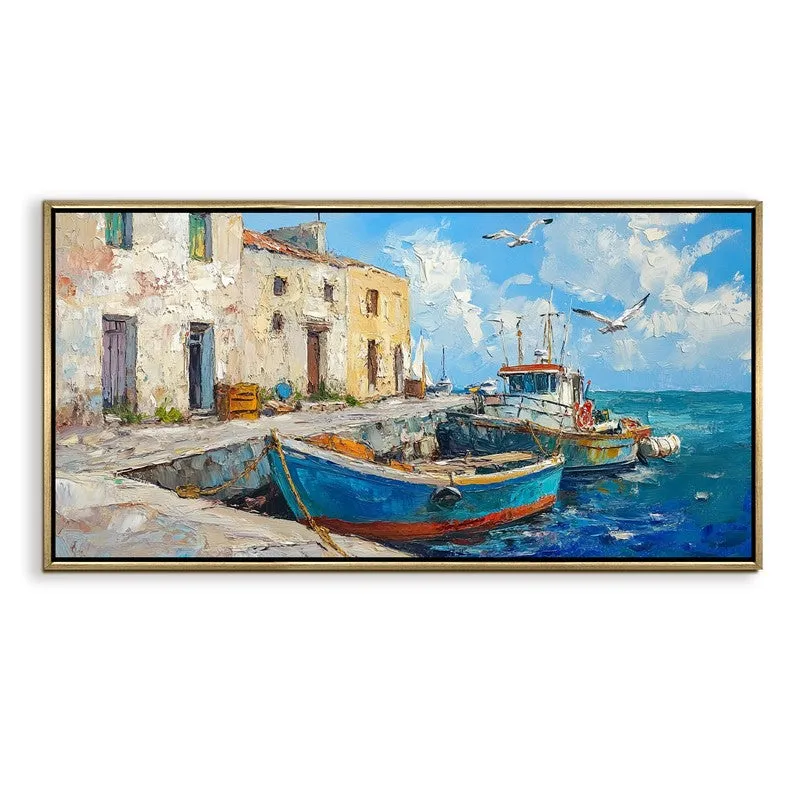 Anchored Light Canvas Wall Painting With Frame media 3