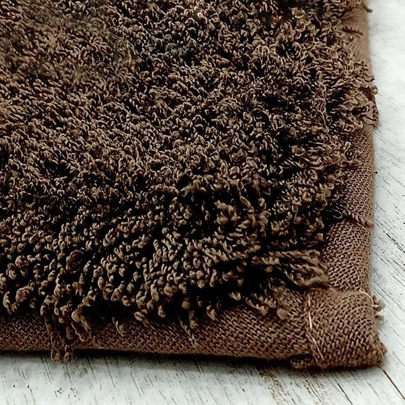 Nautica Cashmere Step Solid Anti-Skid Bath Mat (Brown & Tan) - Set Of Two media 7