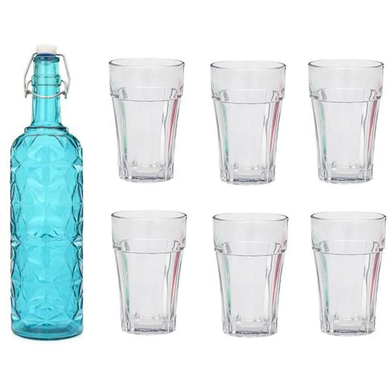 Finlo 1000 mL Water Bottle With 150 mL Glasses - Seven Piece Set media 4