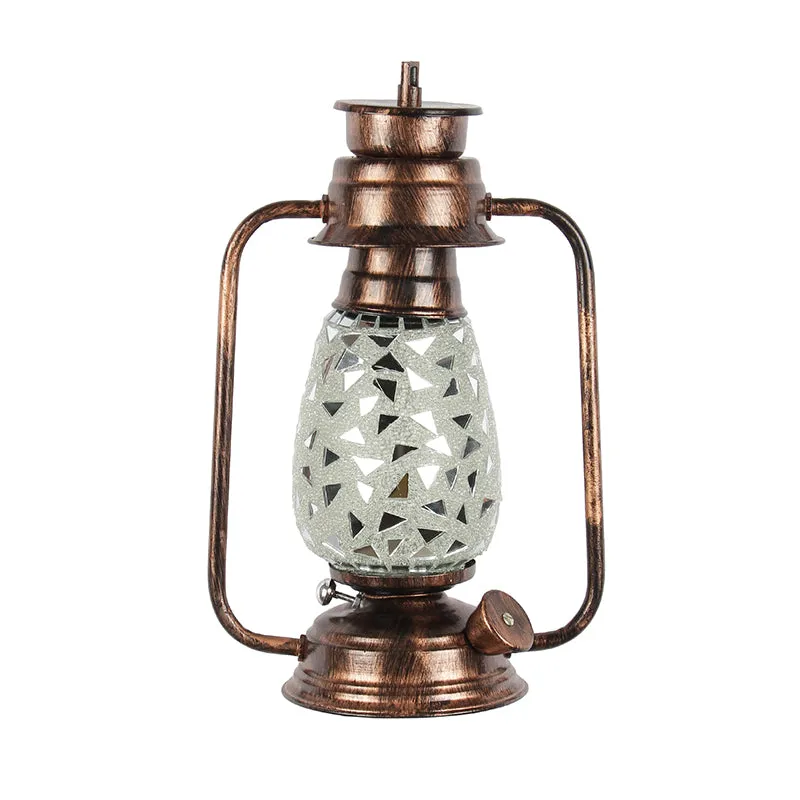 Dvija Mosaic Lantern Iron Wall Lamp - Copper media 4