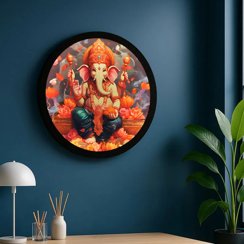Ganesha Backlit Wall Art media 3