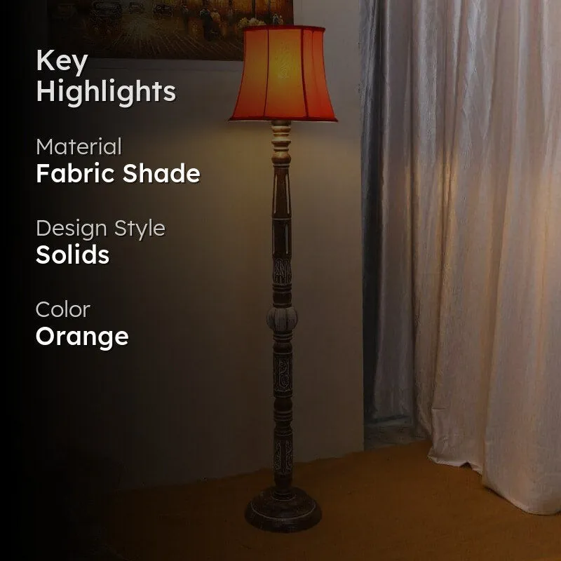 Colton Cone Floor Lamp - Orange media 2