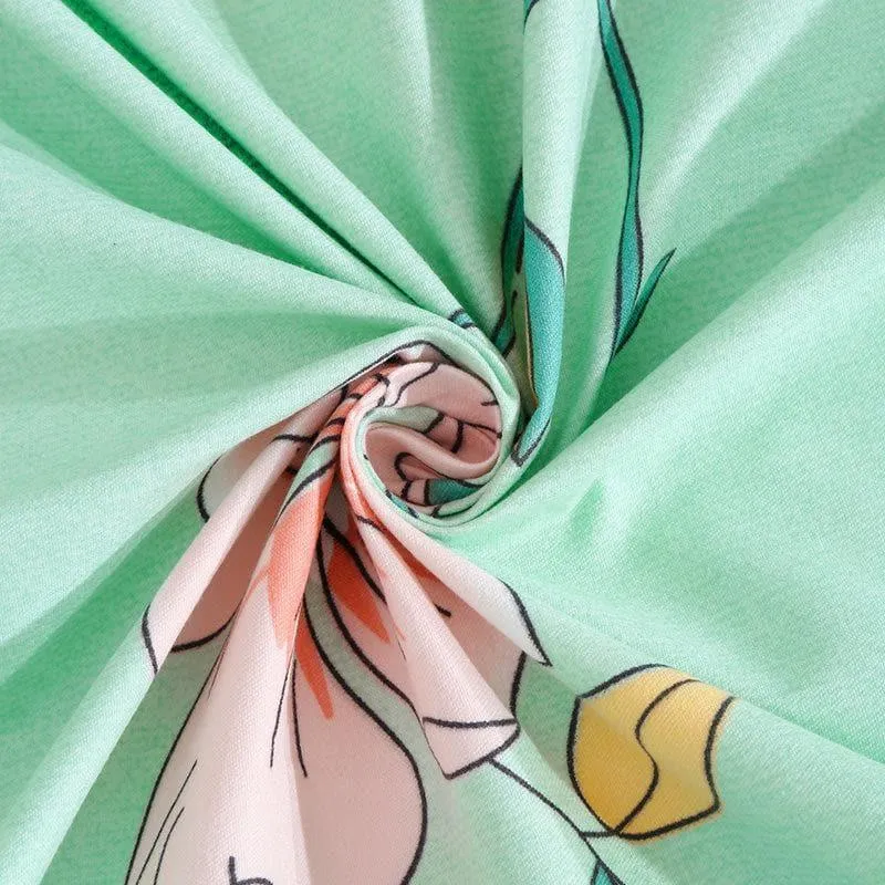 Cyan Mangolia Bedsheet - 150 GSM media 5