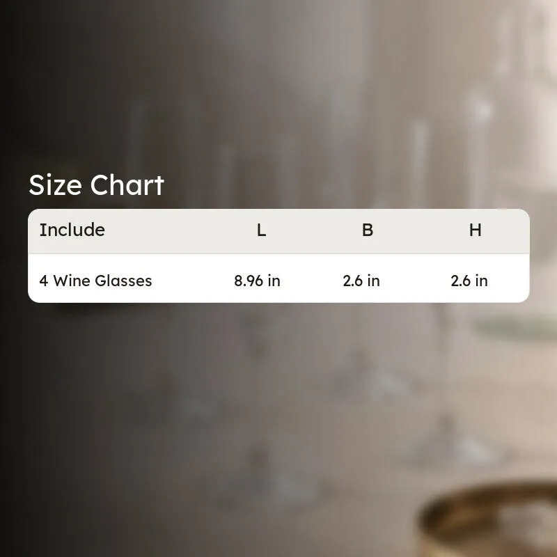 Glass Wine Glasses (180 mL Each) - Set Of Four media 6
