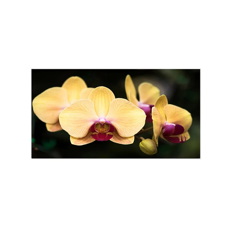 Mellow Orchids Floral Wall Painting media 3