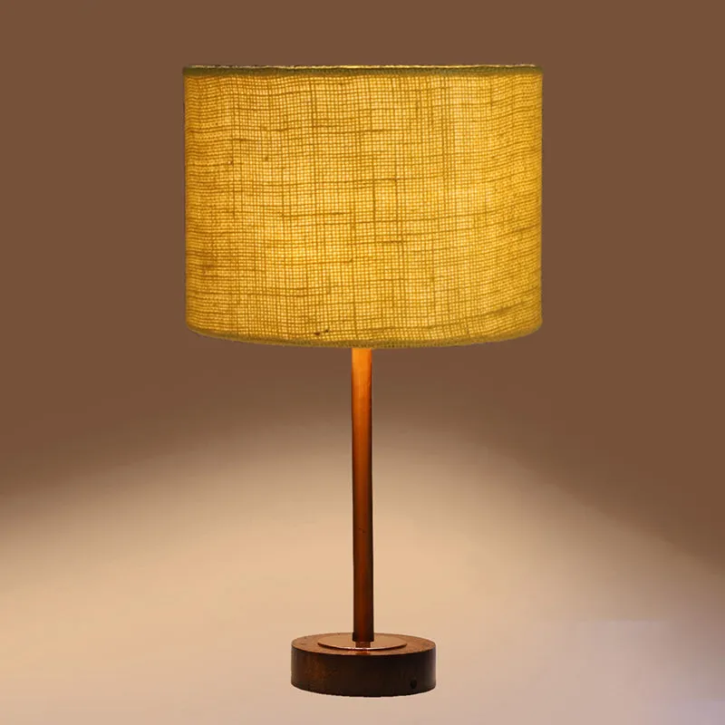 Sienna I Rodin Wooden Table Lamp - Yellow,Copper,Brown media 6