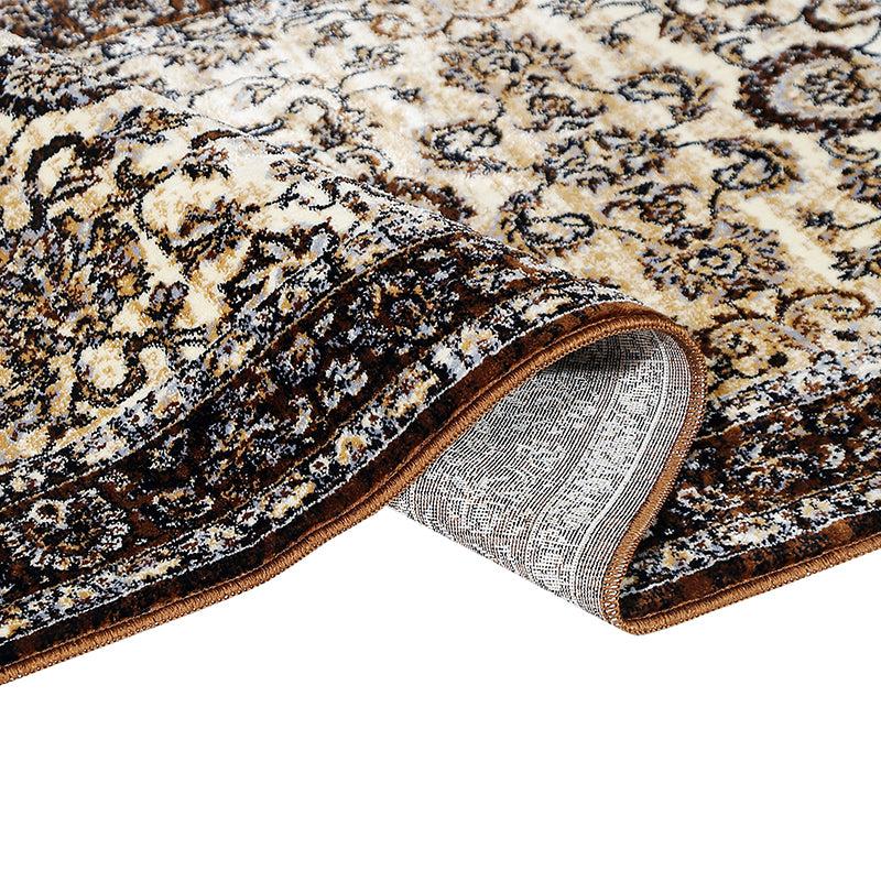 Aavni Flora Nylon Nylon Runner Rug - Black media 3