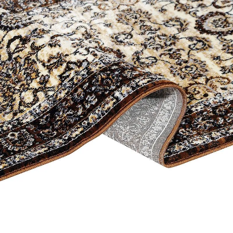 Aavni Flora Nylon Nylon Runner Rug - Black media 3