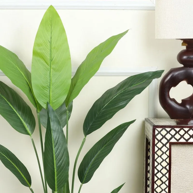 Artificial Strelitzia Plant With Black Fiber Pot - 3.9 Feet media 5