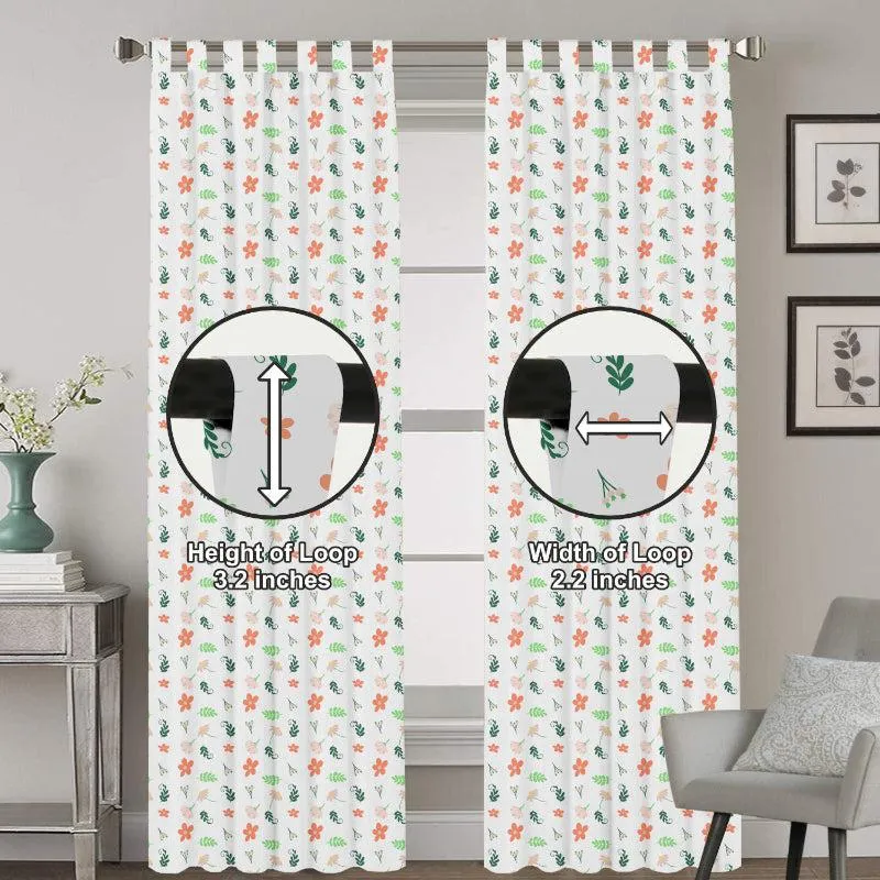 Soma Floral Tab Top Medium Width Curtain media 7