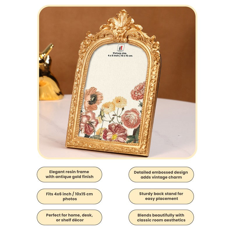 Golden Twirl Resin Photo Frame media 7