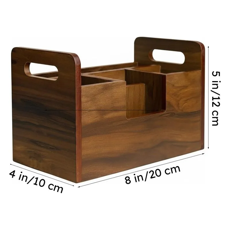 Nexa Grid MDF Desk Organiser - Brown media 11