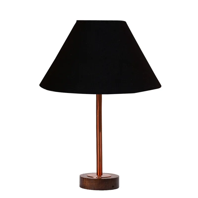 Cotin II Rodin Wooden Table Lamp - Black,Copper,Brown media 4