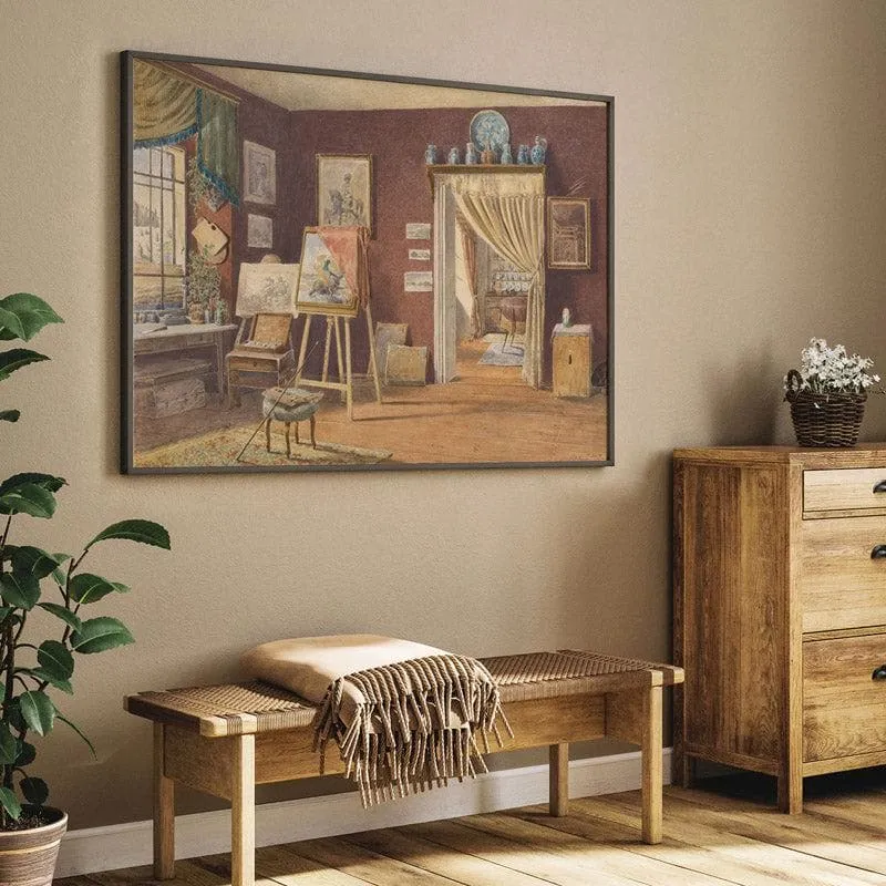 Artist's Atelier Canvas Wall Painting - Black Frame media 5
