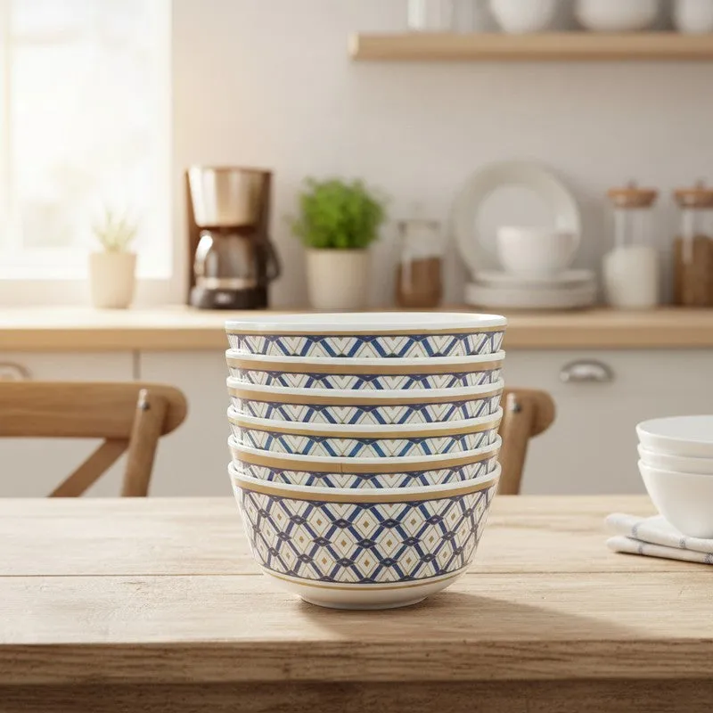 Gorgeous Melamine Snack Bowls (200 mL Each) - Set of Six media 3