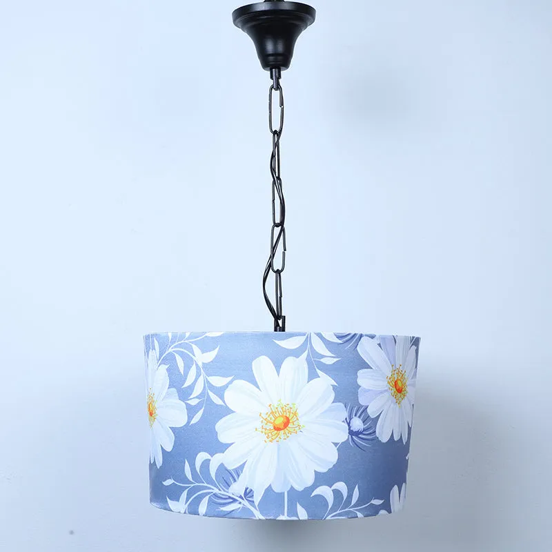 Daisy Blooms Printed Iron Ceiling Lamp media 2