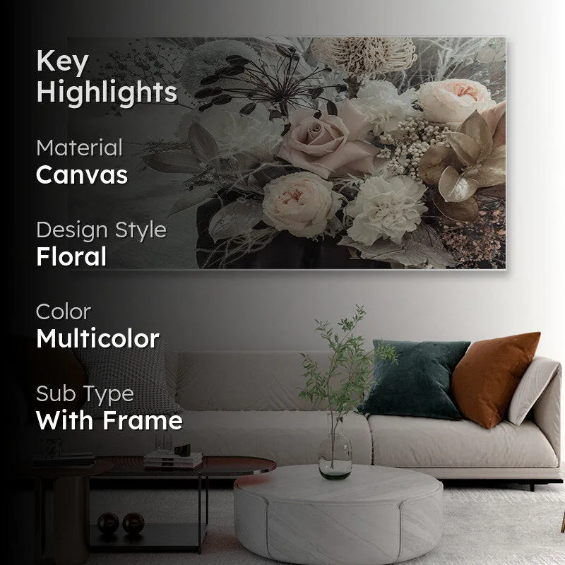 Muted Magna Floral Canvas Wall Painting media 2