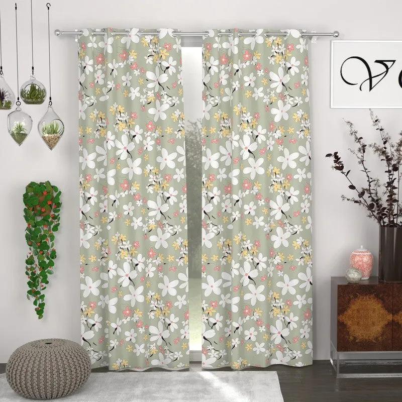 Blossom Touch Drape Curtains - Set of Two media 1