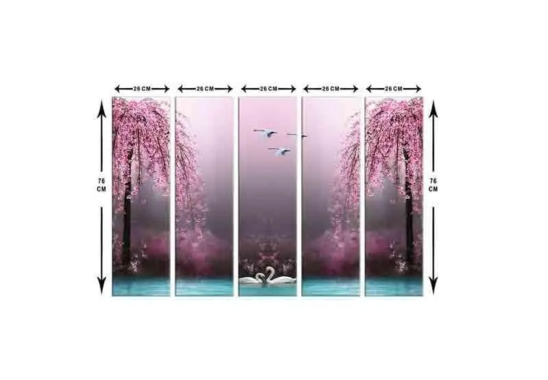 Love Birds Wall Art - Five Piece Set media 7