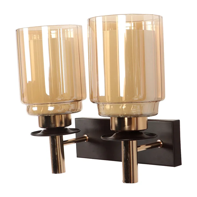 Khrystal Glass & Iron Wall Lamp media 8