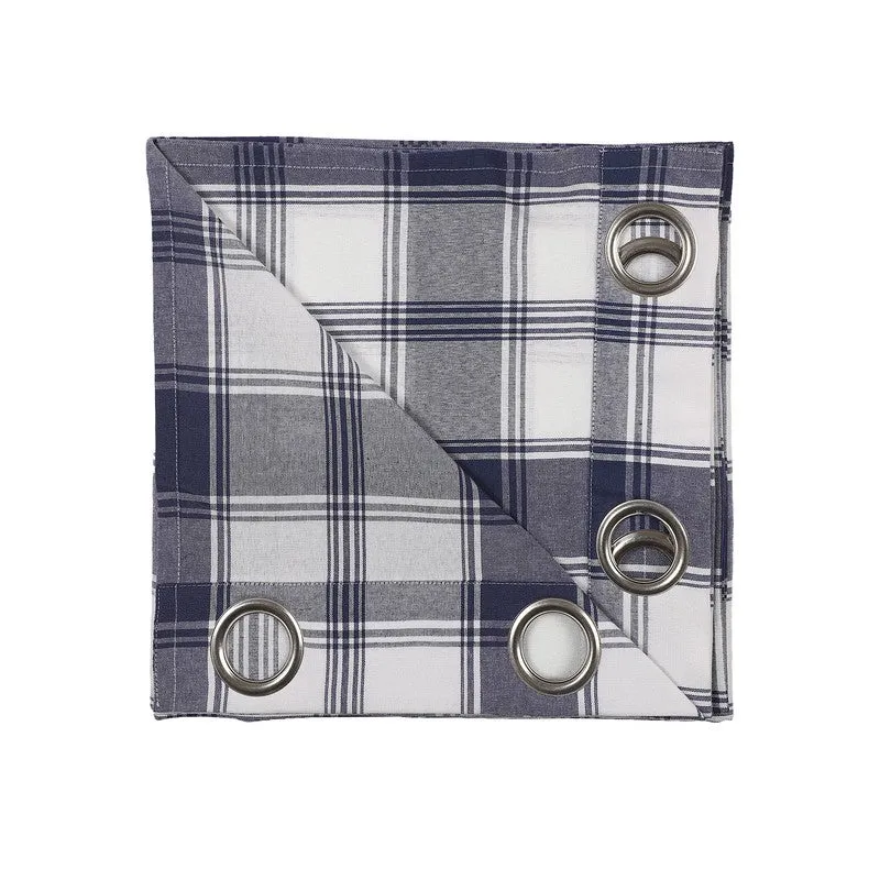 Gridline Drapes Curtain - Navy media 8