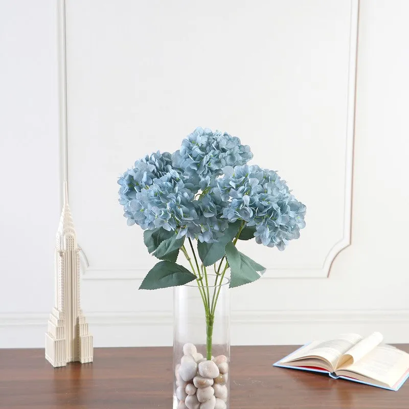 Blushira Hydrangea Artificial Flower - Blue media 3