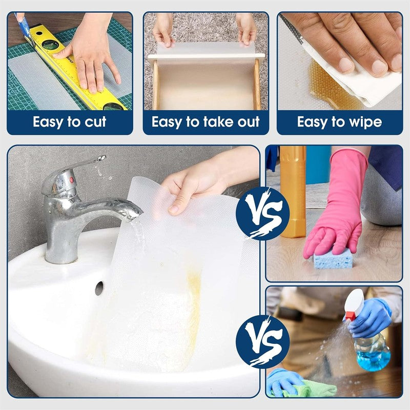 Laxis CleanNest Shelf Liner Mat - White media 7