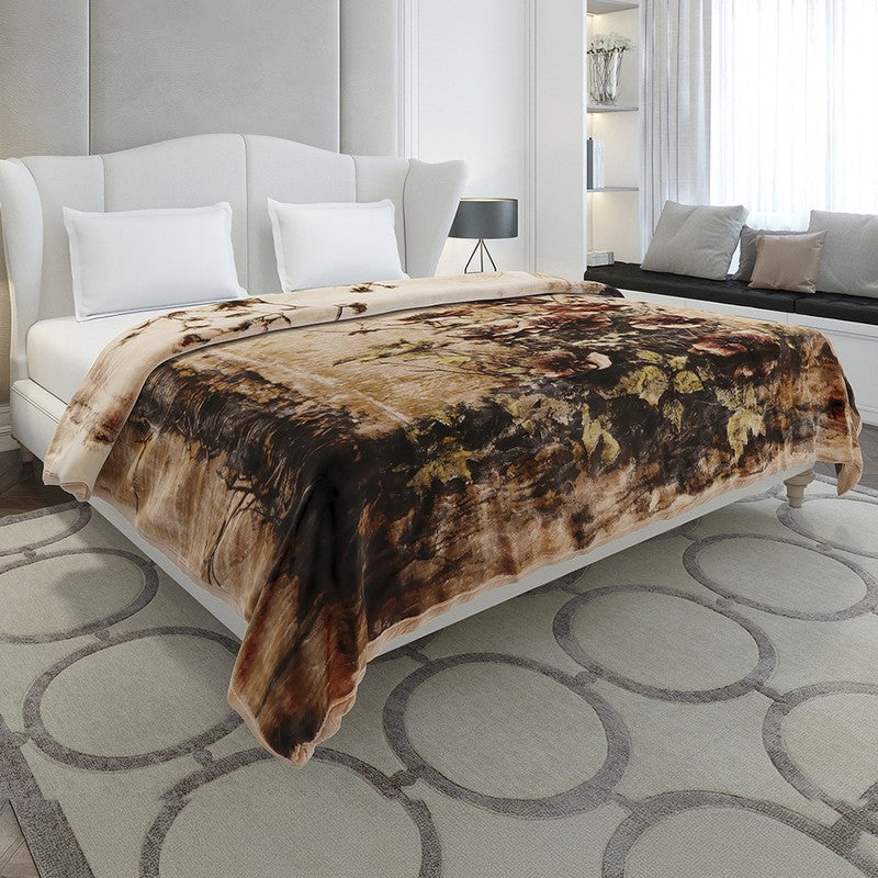 Monte Carlo Autumn Embrace Blanket (Brown) - 947 GSM