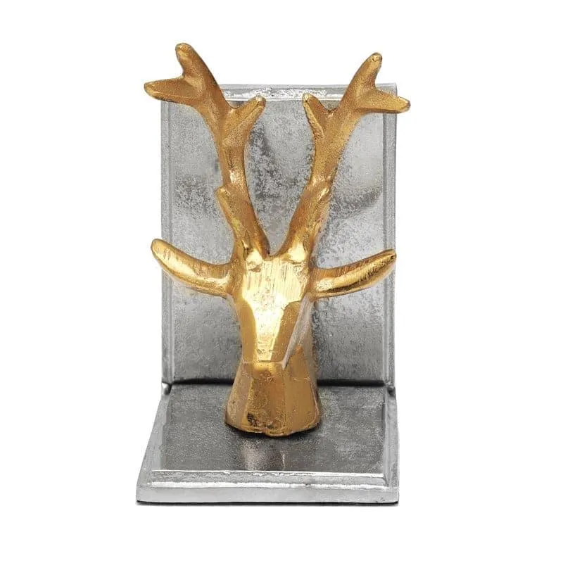 Deer Dimera Book Ends (Gold & Silver) - Set Of Two media 5