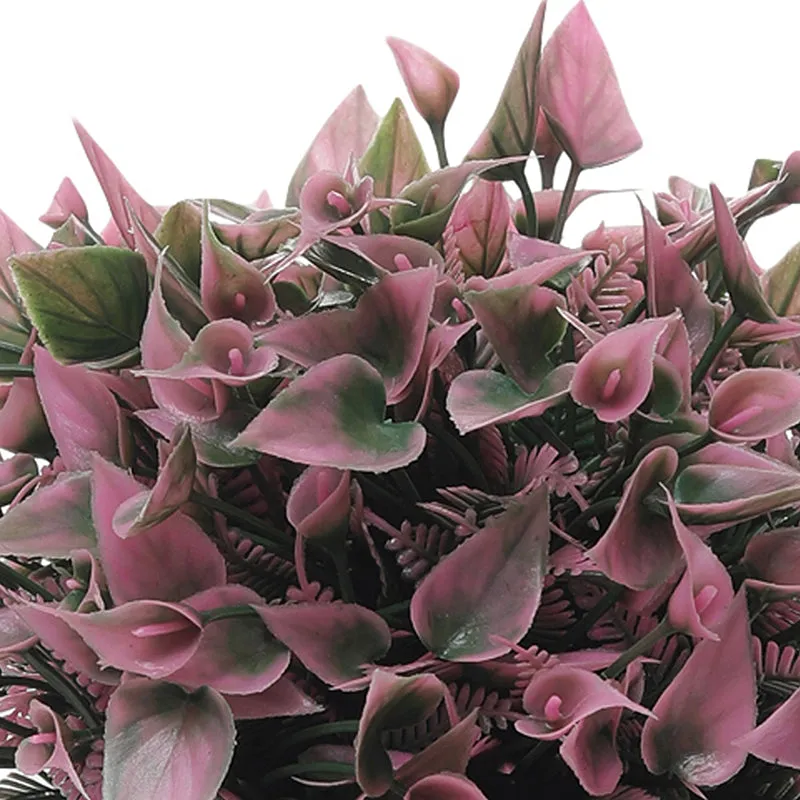 Harina Artificial Plant With Black Plastic Pot - Pink media 4