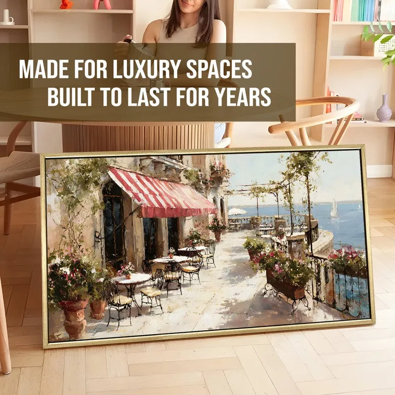 Quiet Horizon Canvas Wall Painting With Frame media 5