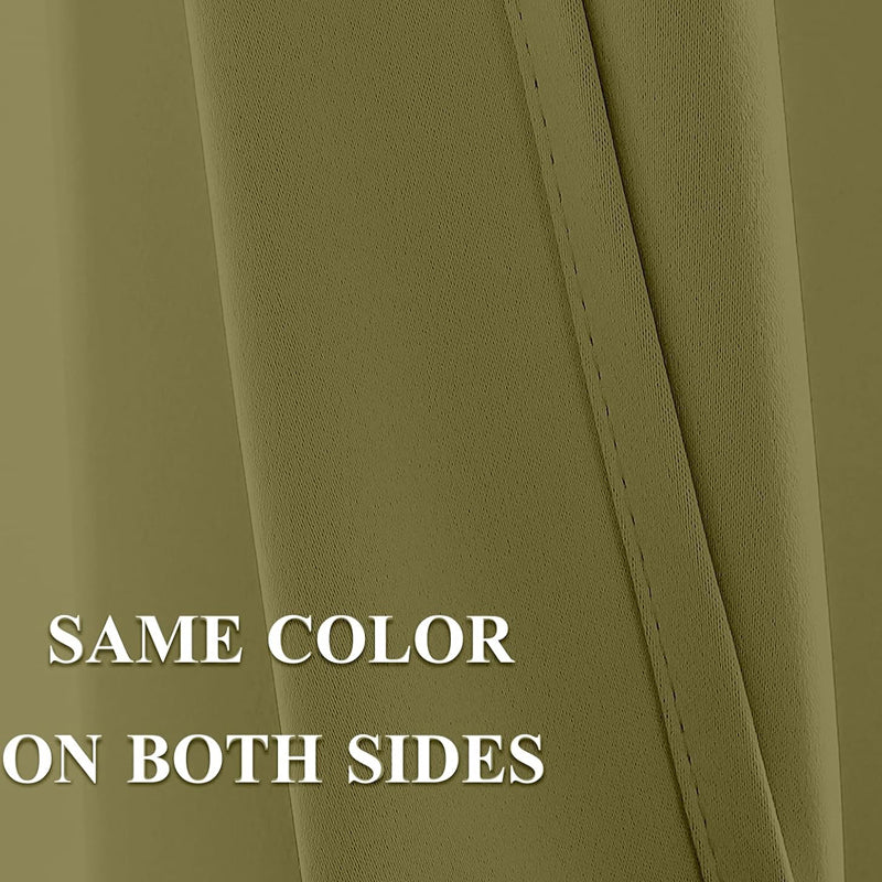 Tab Tale Flat Curtain Valance (Dark Khaki) - Set Of Two media 6