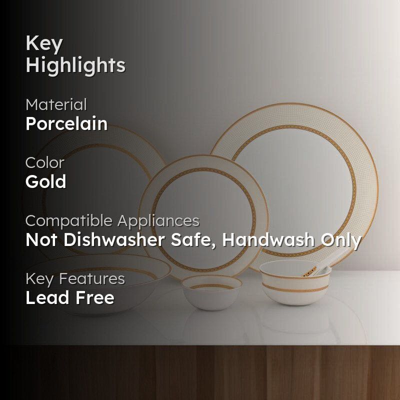 Golden Sand Dinner Set - 33 Piece Set media 2