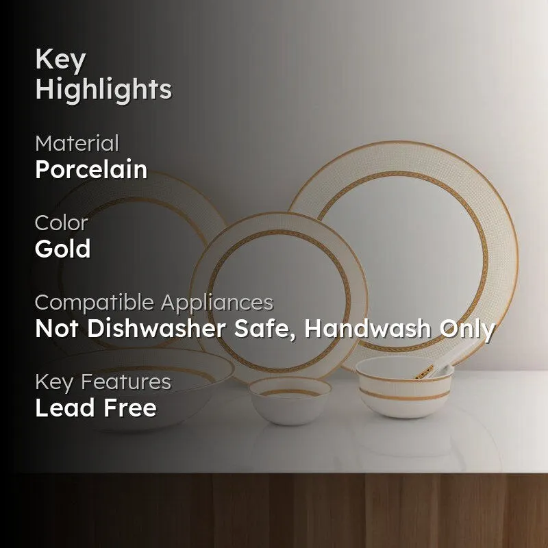 Golden Sand Dinner Set - 33 Piece Set media 2
